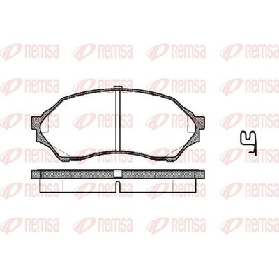 Sada brzdových platničiek kotúčovej brzdy (na jednu nápravu) REMSA 0699.00 0699.00