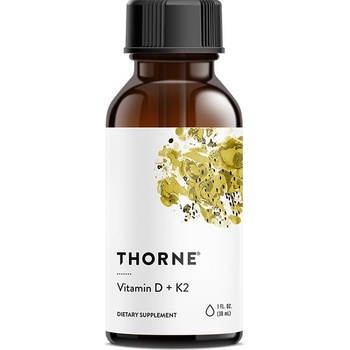 Thorne Витамин D3 500 IU + K2 100 g 30 ml капки | Thorne (50001 (KD500) TR)