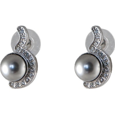Auren se Swarovski Elements šedá perla Grey 6105