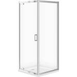 Cersanit Душ кабина Cersanit Arteco квадратна с въртяща се врата 80x80 хром (S157-009)