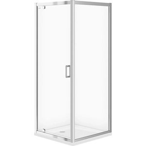 Cersanit Душ кабина Cersanit Arteco квадратна с въртяща се врата 80x80 хром (S157-009)