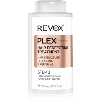 Revox PLEX Hair Perfecting Treatment. Step 3 грижа за използване преди нанасянето на шампоан за боядисана и увредена коса 260ml