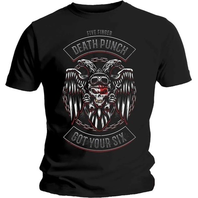 Five Finger Death Punch Biker Badge Black M Риза (FFDPTS21MB02)