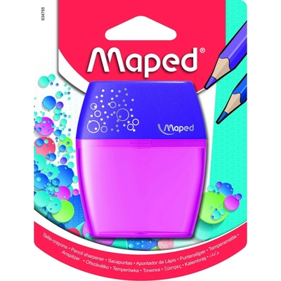 Maped Orezávatko Shaker dvojité priehľadné mix farieb 1 ks