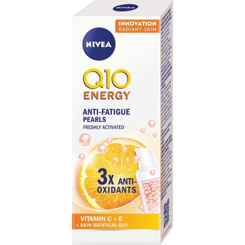 Nivea Q10 Anti-Fatigue Pearls Energizujúci perlové sérum proti vráskam 30 ml