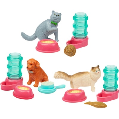 Míček s překvapením plast 6cm zvířátko s doplňky mix barev