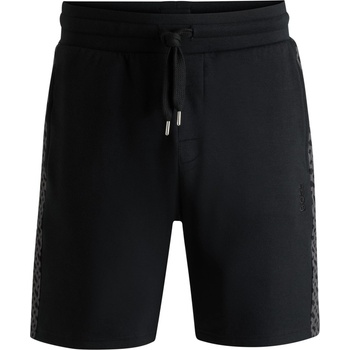 Boss Поларени къси панталони Boss Men's LukeMono Fleece Material Shorts - Black 001