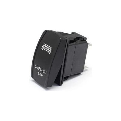 Vypínač kolébkový světelná rampa OFF-ON 1pol.250V/20A - zelený