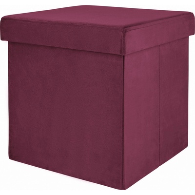 Skladací taburet Dark Wonder 38 cm x 38 cm x 38 cm purpurový
