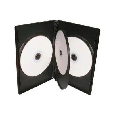 DVD-BOX 14 mm Четворна черна за DVD
