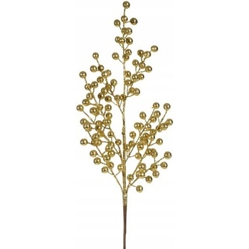 ZLATÁ VETVIČKA NA VIANOČNÝ STROMČEK S GULIČKAMI EUROFIRANY