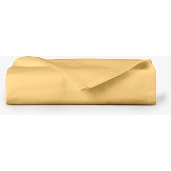 Дилиос Цветен долен чаршаф за единично легло 150/275 см НЮАНСИ Жълт - 100% памук ранфорс