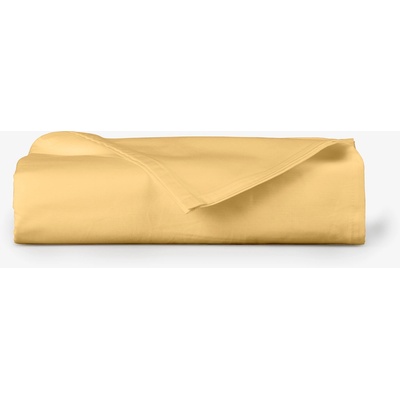 Дилиос Цветен долен чаршаф за единично легло 150/275 см НЮАНСИ Жълт - 100% памук ранфорс