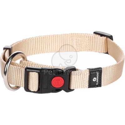 Flamingo Ziggi нашийник, бежов S: 1, 5 см x 30-45 см