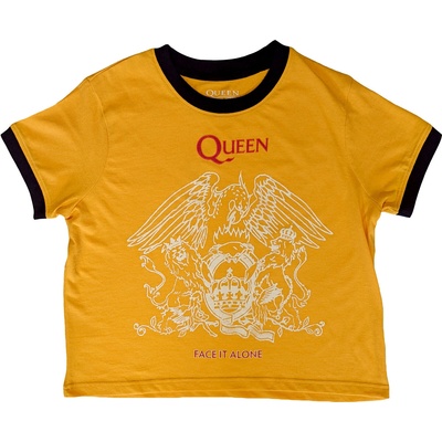 Queen Face It Alone Crest Yellow M Дамски Риза (QUCT88LY02)