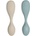 Citron Силиконови лъжици Citron - 2 броя, бежова и синя (Silicone_Feeding_Spoon_Short_Set2)