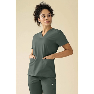 Clinic Dress KAERE Blúzka dámska Tmavo zelená