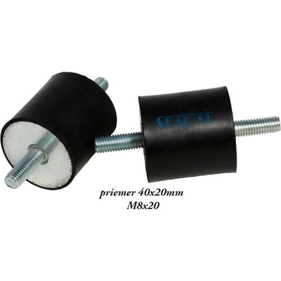 Silentblok priemer 40x20mm typ A M8x20