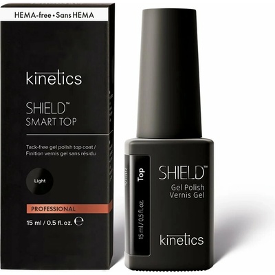 Kinetics shield Smart Light Top Coat gél lak bezvýpotkový No Hema 15 ml