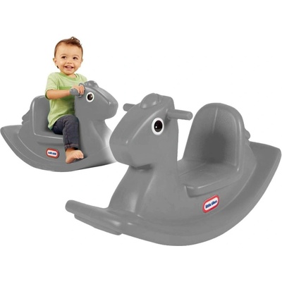 Little Tikes houpací kůň šedý
