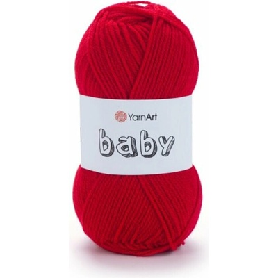 Yarn Art příze Baby 156 výrazná červená