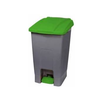 Planet Line Кош за отпадъци Planet Line, За разделно събиране, С педал, Пластмасов, 70 л, Зелен, 5025140118
