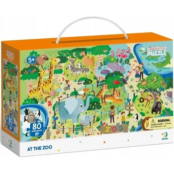 dodo Детски пъзел Dodo - Зоопарк, 80 части (300259)