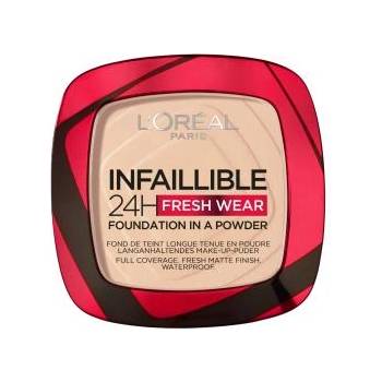 L'Oréal Infaillible 24H Fresh Wear Foundation In A Powder дълготраен прахообразен фон дьо тен 9 g нюанс 020 Ivory