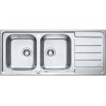 Alveus Line Maxim - Мивка 117x51 см, с регулиране на оттока, от неръждаема стомана 1092001 (1092001) Мивка за вграждане