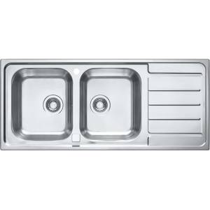 Alveus Line Maxim - Мивка 117x51 см, с регулиране на оттока, от неръждаема стомана 1092001 (1092001) Мивка за вграждане