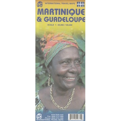 mapa Martinique Guadeloupe 1:65 t. 1:100 t. ITM – Hledejceny.cz