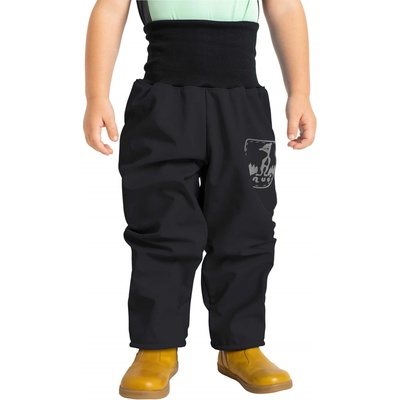 UNUO DĚTSKÉ SOFTSHELOVÉ KALHOTY Černá