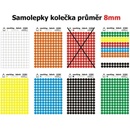 Samolepicí kolečka 8 mm různobarevná