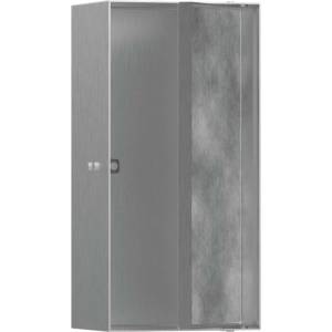 Hansgrohe XtraStoris Rock - Ниша за вграждане в стена, с вратички, 30x15x10 см, матирана неръждаема стомана 56082800 (56082800)
