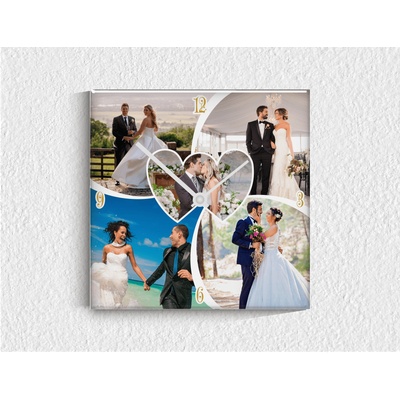 Стъклен стенен часовник 060