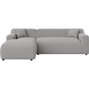 ROPEZ Светлосив ъглов диван от рипсено кадифе (ляв ъгъл) Martin - Ropez (Martin Narożnik L - Lewa OT tk. Lincoln 86 Standard)