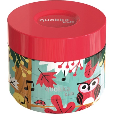 QUOKKA Термобуркан за храна Quokka Kids - Whim, Grove Birds, 360 ml (40095)