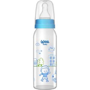 Wee Baby Стъклено шише Wee Baby Classic, 250 ml, синьо (876) - ozone