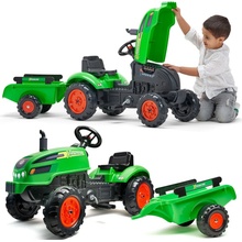 FALK Šlapací traktor 2048AB X Tractor s vlečkou a otevírací kapotou