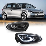  Тунинг led фарове за VW GOLF 6 (2008-2014) - черни
