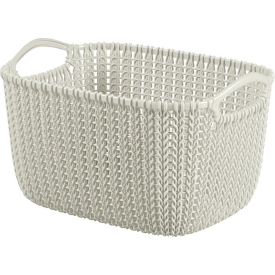 Curver KNIT 226391 Kôš na uskladnenie 8 l biely, štvorcový
