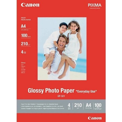 Фотохартия Canon GP-501, A4, гланцирана, 170 g/m2, 5 листа (0775B076AA)