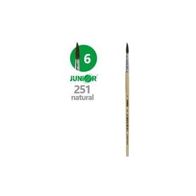 Okrúhly štetec JUNIOR 251 Natural, č. 6