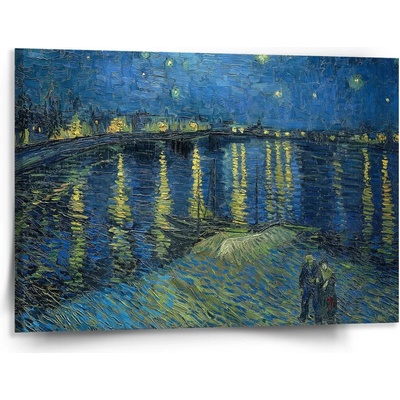 Sablio Obraz Hviezdna noc nad Rhônou - Vincent van Gogh - 150x110 cm