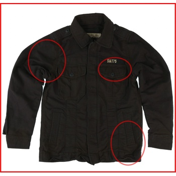 SURPLUS мъжко яке surplus - heritage vintage - Черно - С ДЕФЕКТ - my759