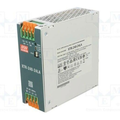 MEAN WELL XTR-240-24LA Napájecí zdroj: spínaný; na lištu DIN; 240W; 24VDC; 0÷10A; OUT: 1