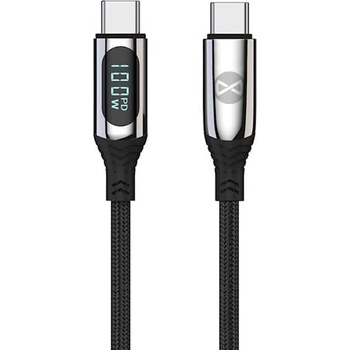 Forever LCD кабел USB-C - USB-C, 100W, 1.0 м, черен - Forever