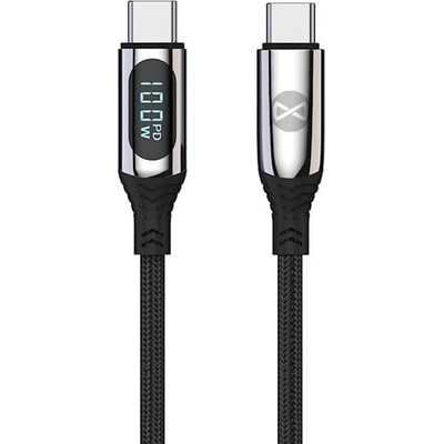 Forever LCD кабел USB-C - USB-C, 100W, 1.0 м, черен - Forever
