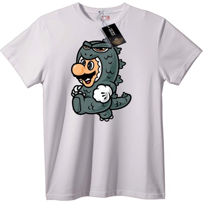 NOONEBRAND Тениска Динозавърска маска - M, White