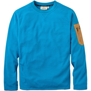 Passenger Мъжки поларен пуловер Passenger Forestscape Recycled Fleece Crew Fleece jumper - Blue Steel (005-7303-0111)